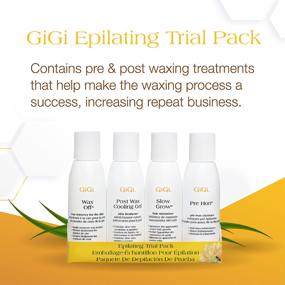 Post Waxing Essentials Kit, Pre & Post Wax Care Set Waxing Treatments, Skin Prep & Aftercare for Smooth Hair Removal, 2 Oz Each