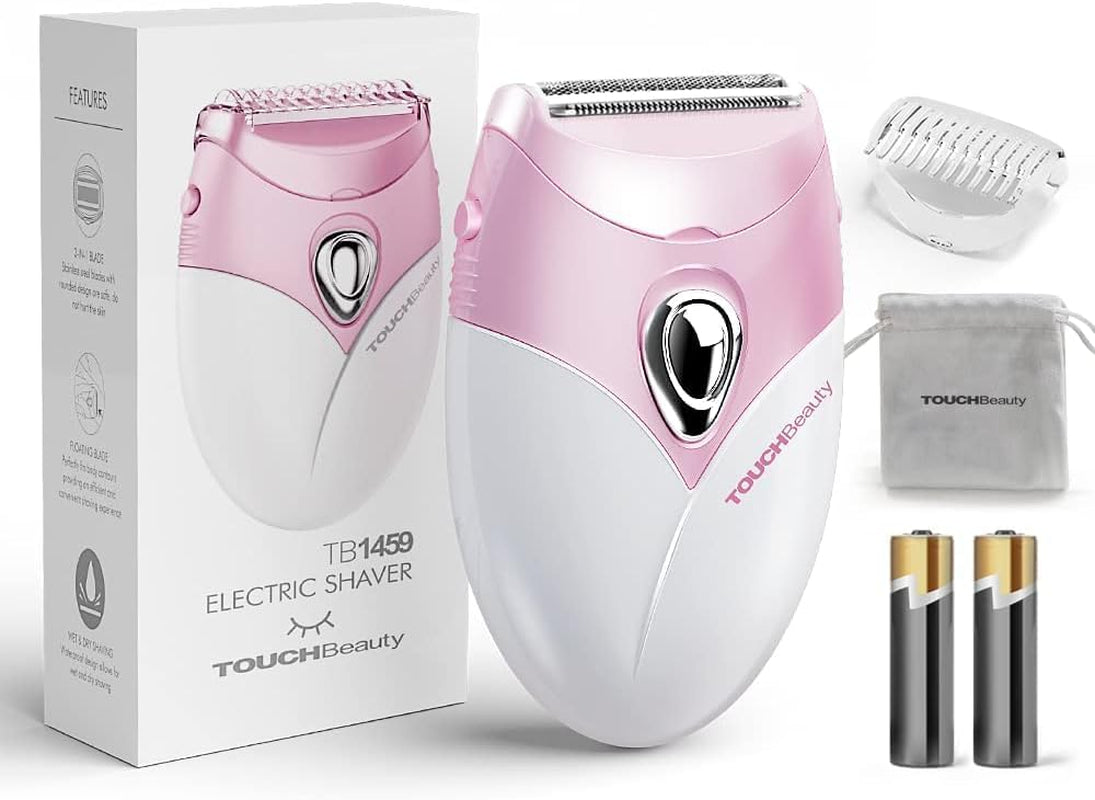 Upgrade Electric Shaver for Women, Razor Cordless for Silky & Smooth Skin, Wet/Dry, Best for Travel (Pink)