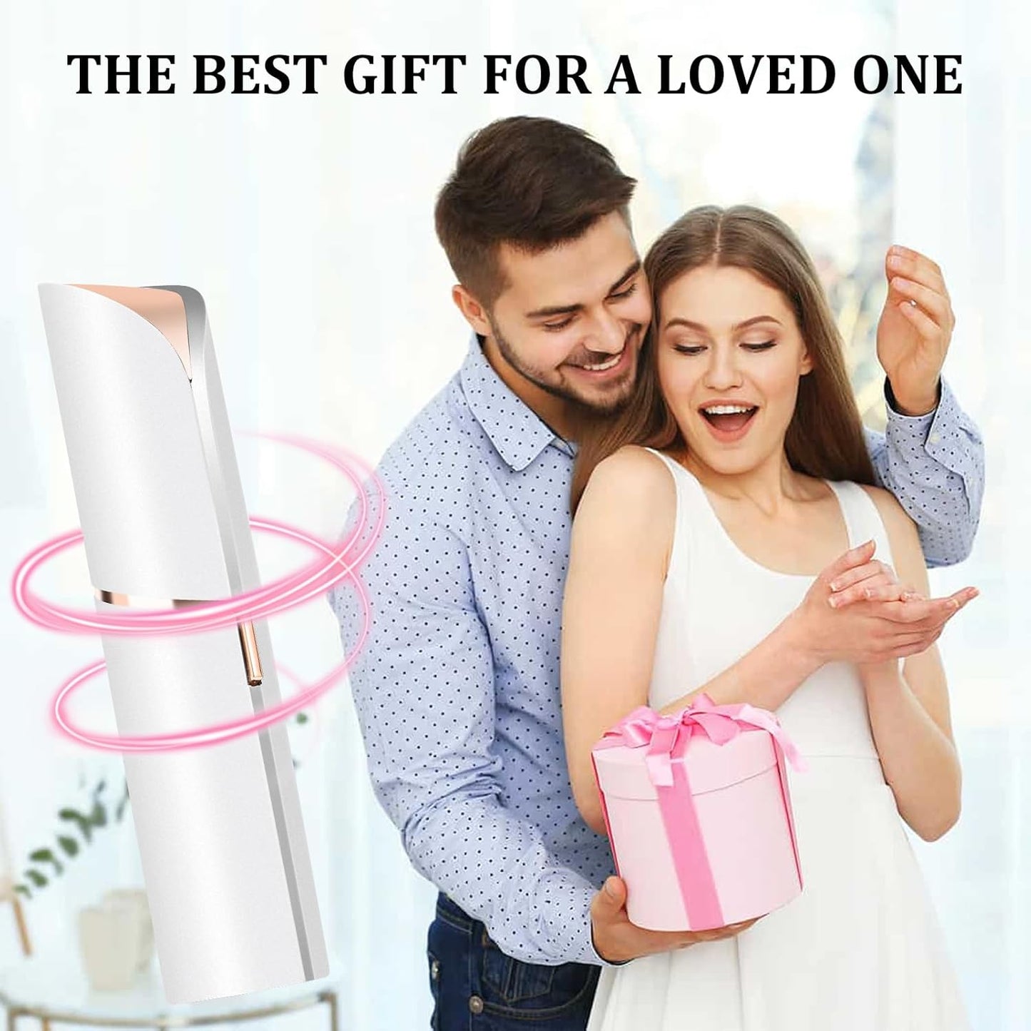 Facial Hair Removal for Women, Electric Painless Rechargeable Facial Hair Remover for Face, Lip, Chin