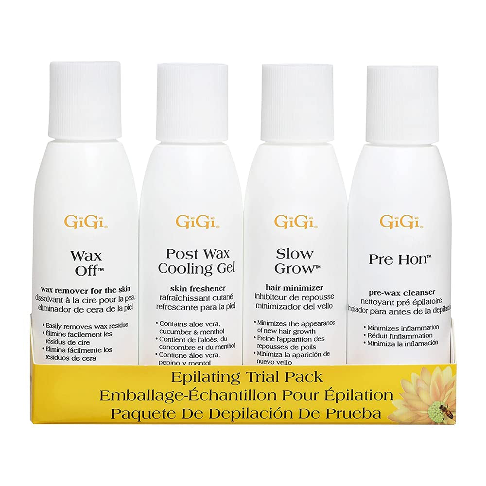 Post Waxing Essentials Kit, Pre & Post Wax Care Set Waxing Treatments, Skin Prep & Aftercare for Smooth Hair Removal, 2 Oz Each