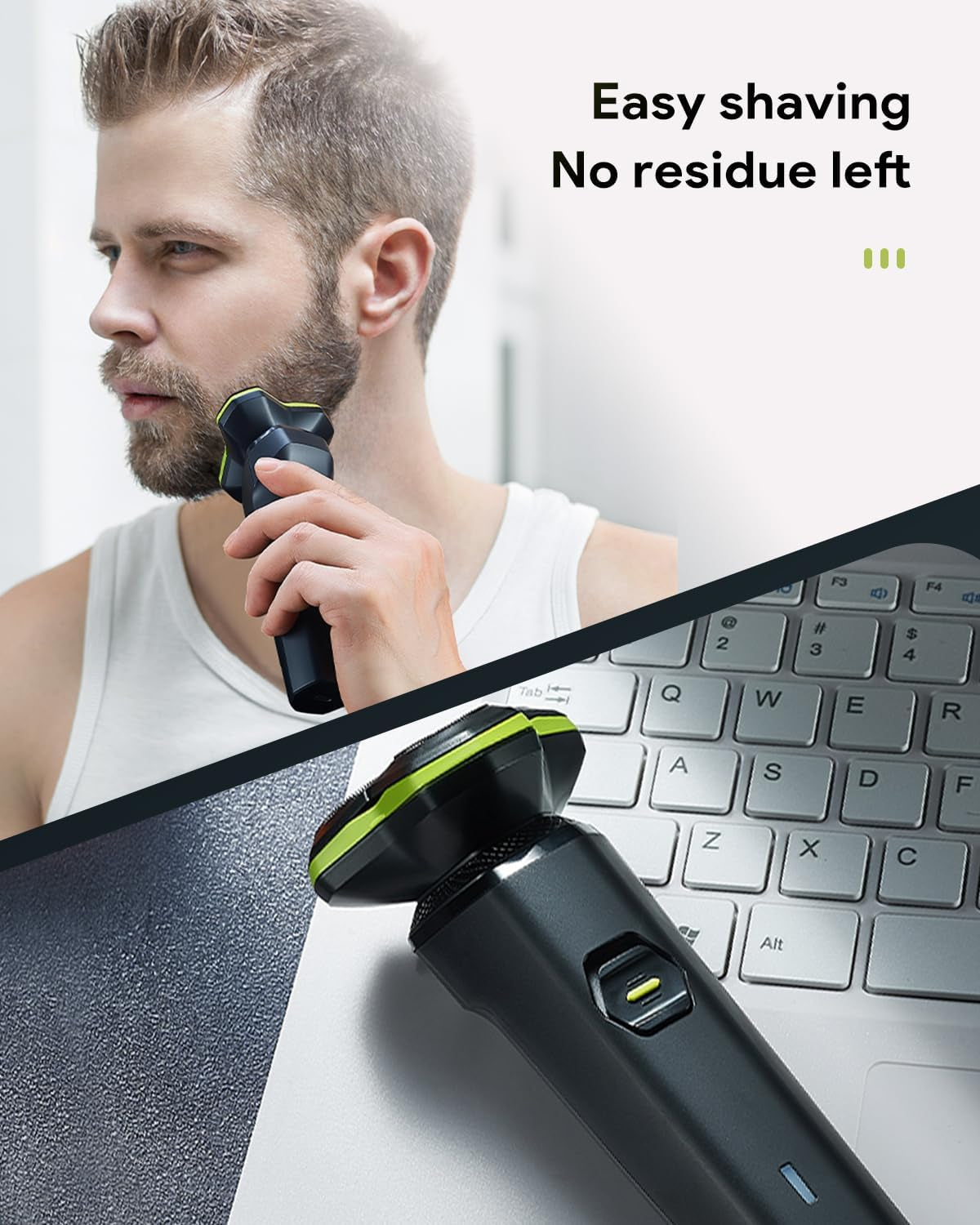 Electric Razor for Men - Electric Shavers for Men with Magnetic Detachable Head, 3D Floating Head, Ideal for Travel, Office, and Business Trips